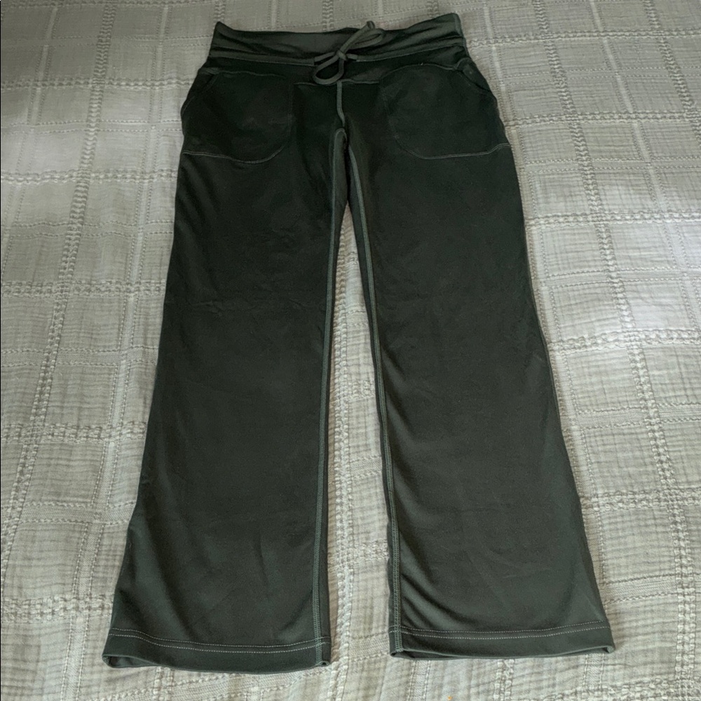 Mondetta Black Wide-Leg Drawstring Leggings